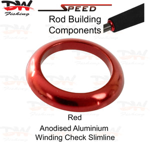 Speed WCFSL Aluminium winding check slimline anodised red colour