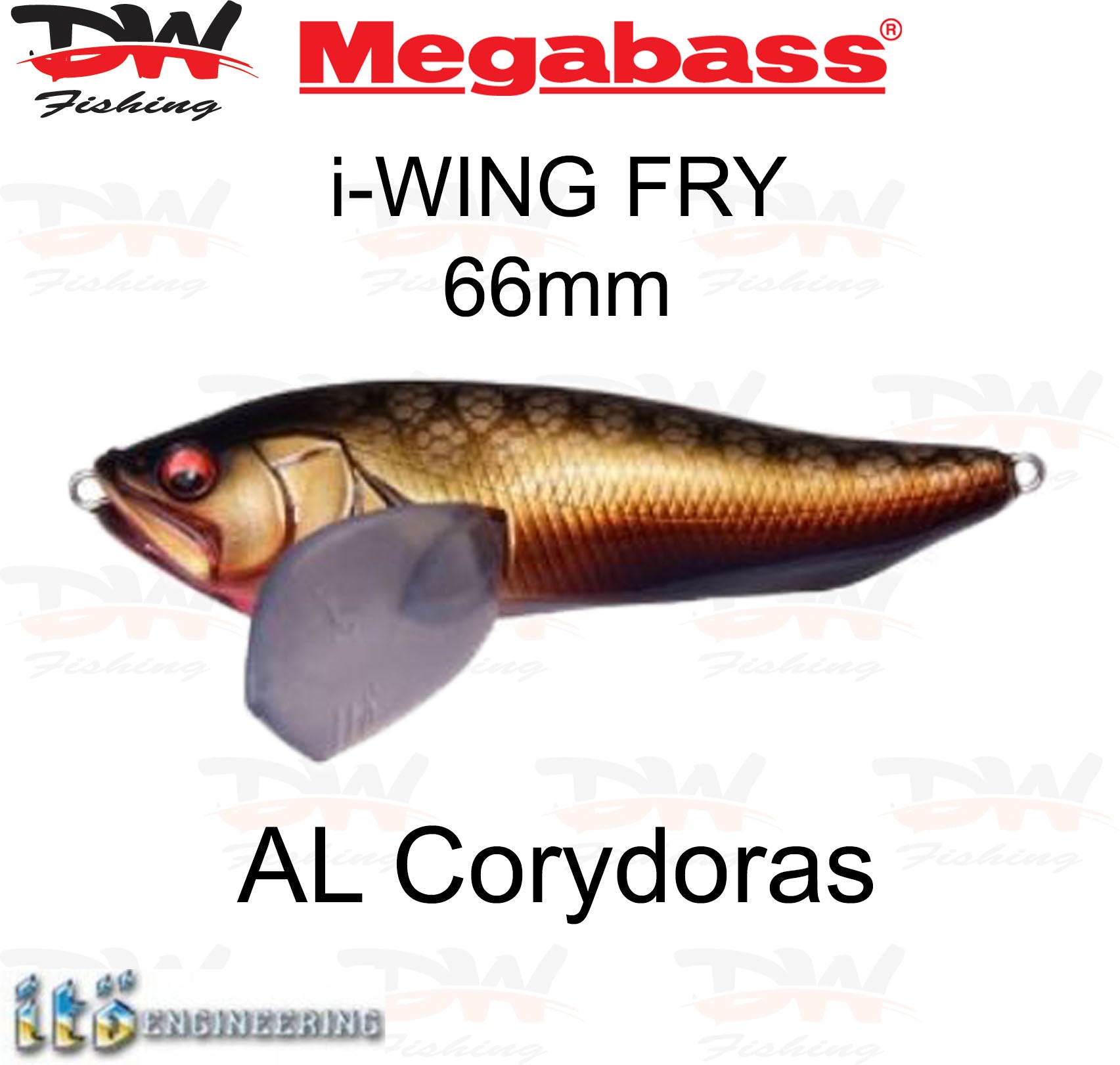 Megabass i-WING FRY surface lure single colour AL Corydoras