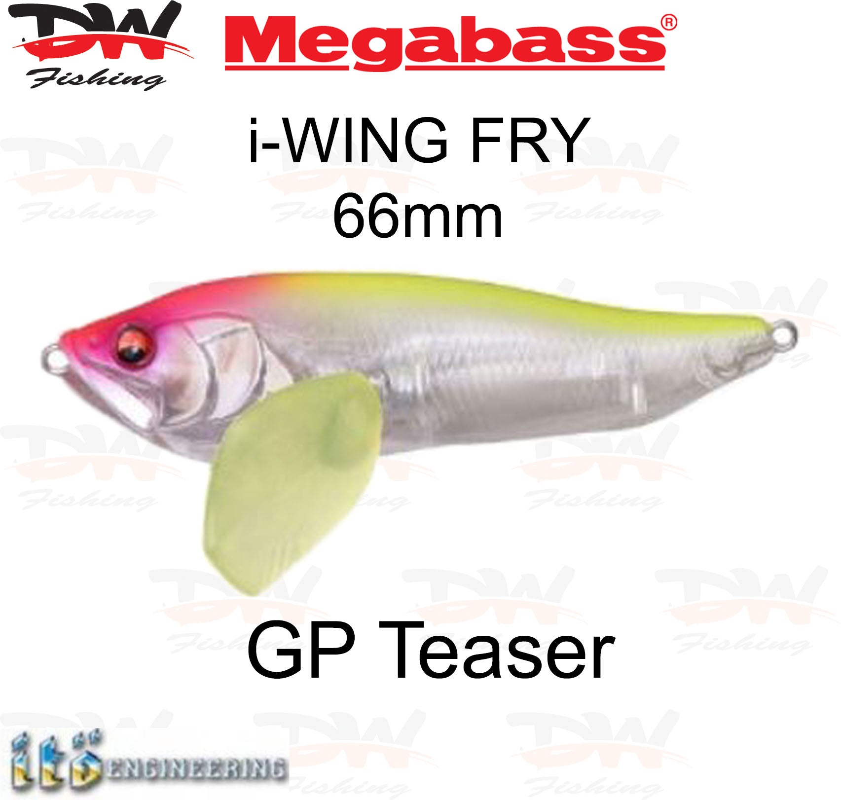 Megabass i-WING FRY surface lure single colour GP Teaser