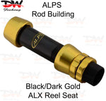 Load image into Gallery viewer, ALPS ALX Alloy Reel seat black and dark gold colour salt water reel seat
