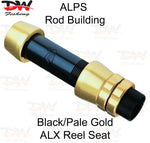 Load image into Gallery viewer, ALPS ALX Alloy Reel seat black and pale gold colour salt water reel seat
