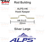 Load image into Gallery viewer, ALPS Stainless steel hook keeper Silver large 22mm
