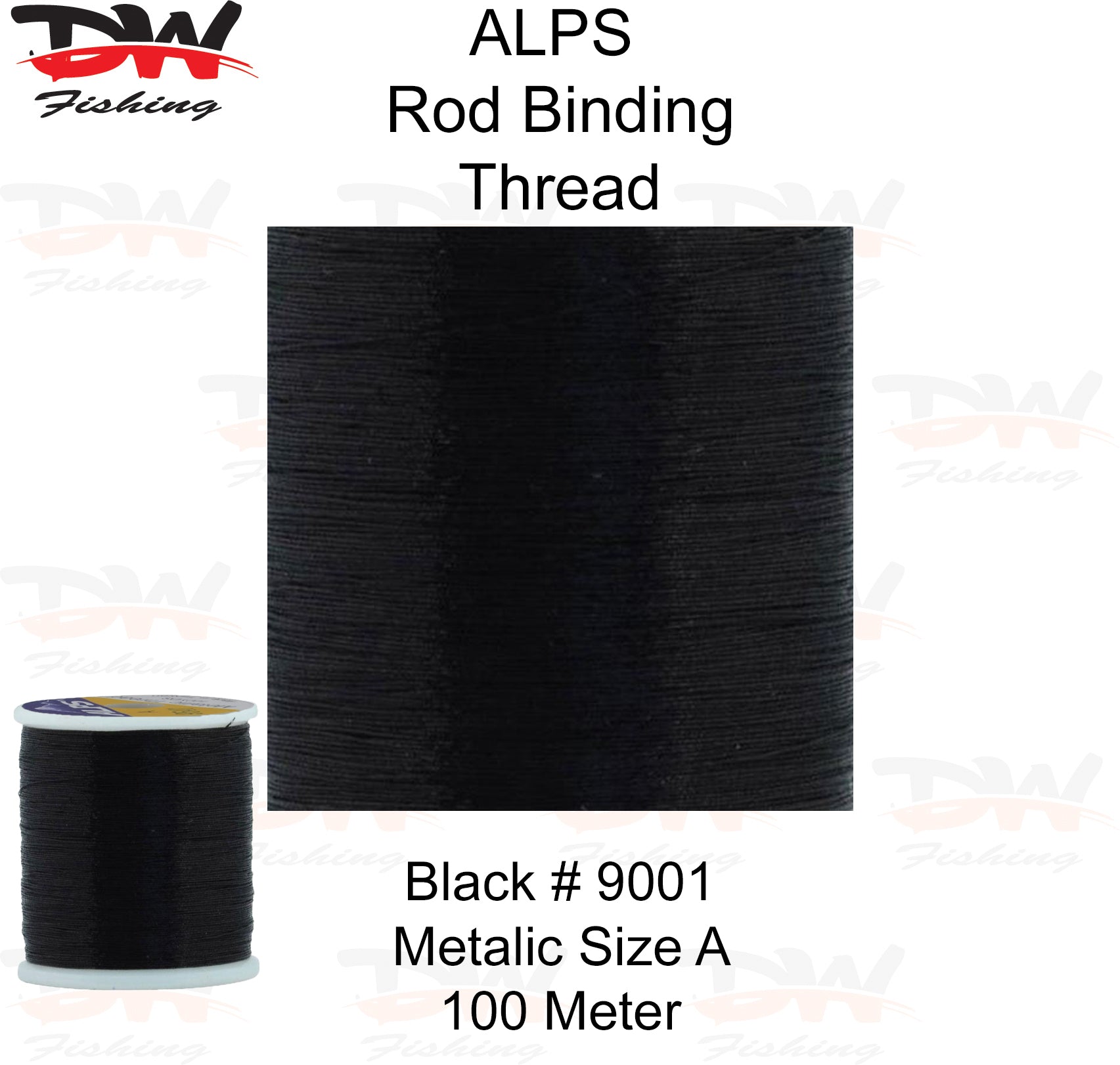ALPS metalic rod binding thread Black