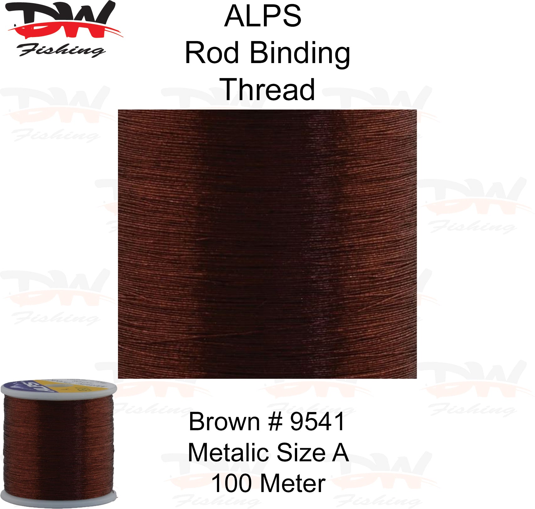 ALPS metalic rod binding thread brown