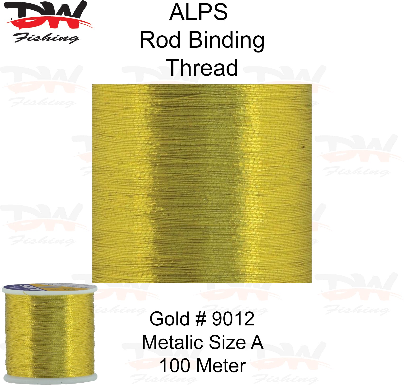 ALPS metalic rod binding thread Gold