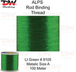 Load image into Gallery viewer, ALPS metalic rod binding thread lite green
