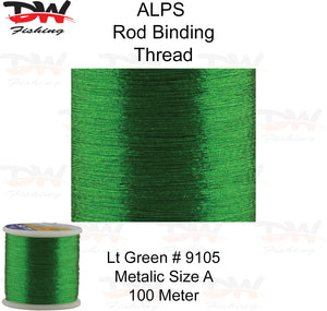 ALPS metalic rod binding thread lite green