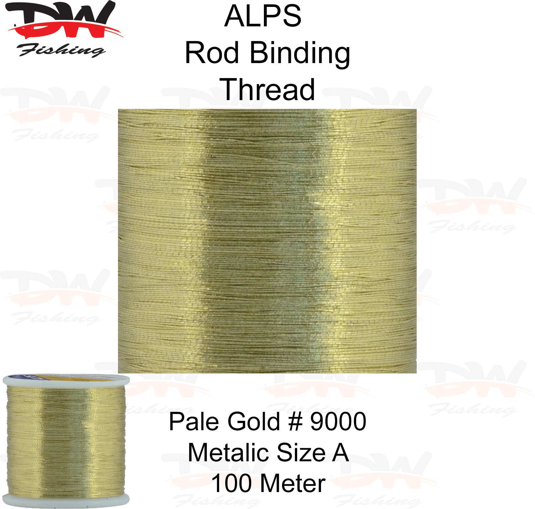 ALPS metalic rod binding thread pale gold