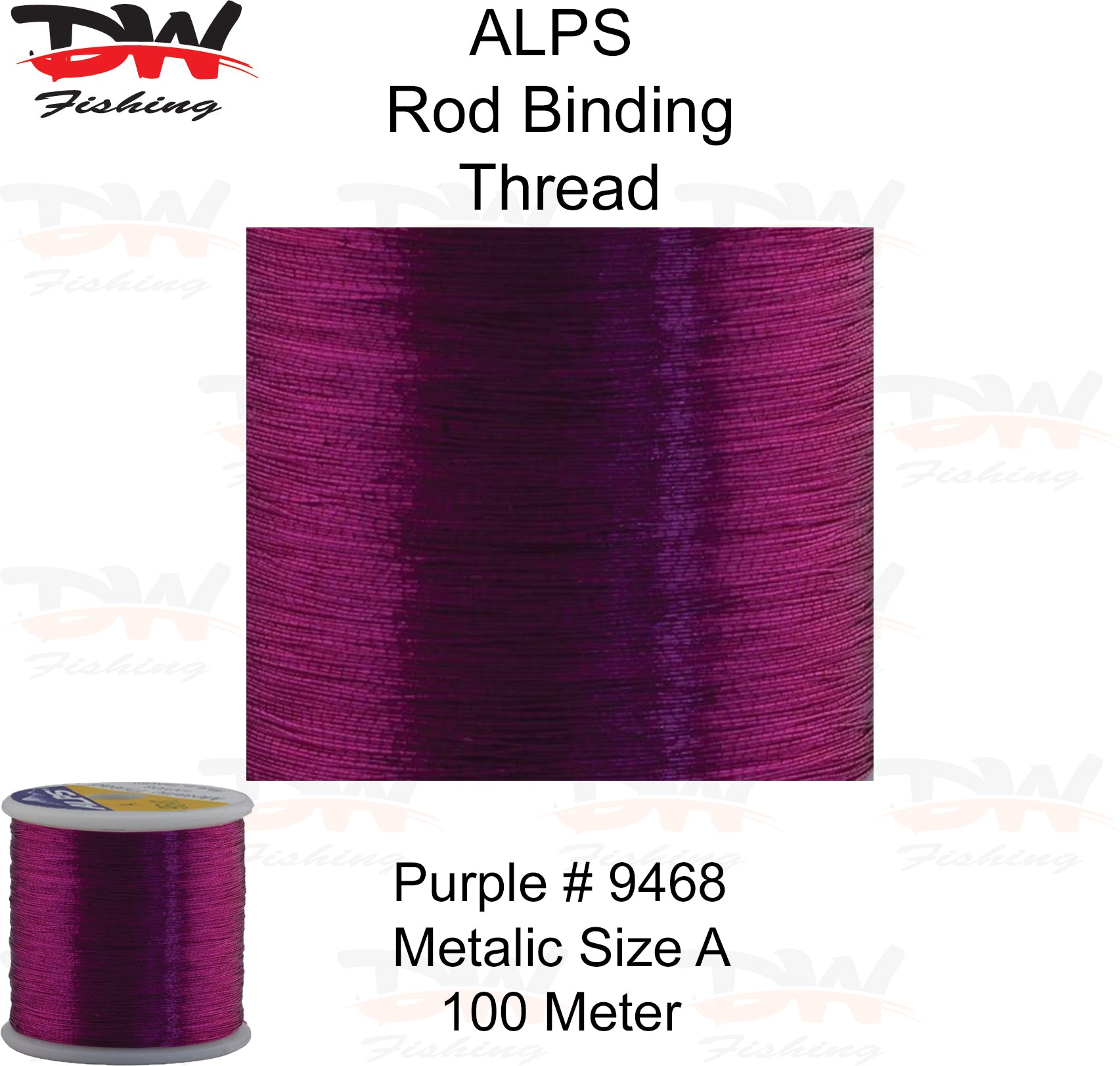 ALPS metalic rod binding thread Purple