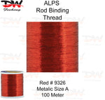 Load image into Gallery viewer, ALPS metalic rod binding thread red
