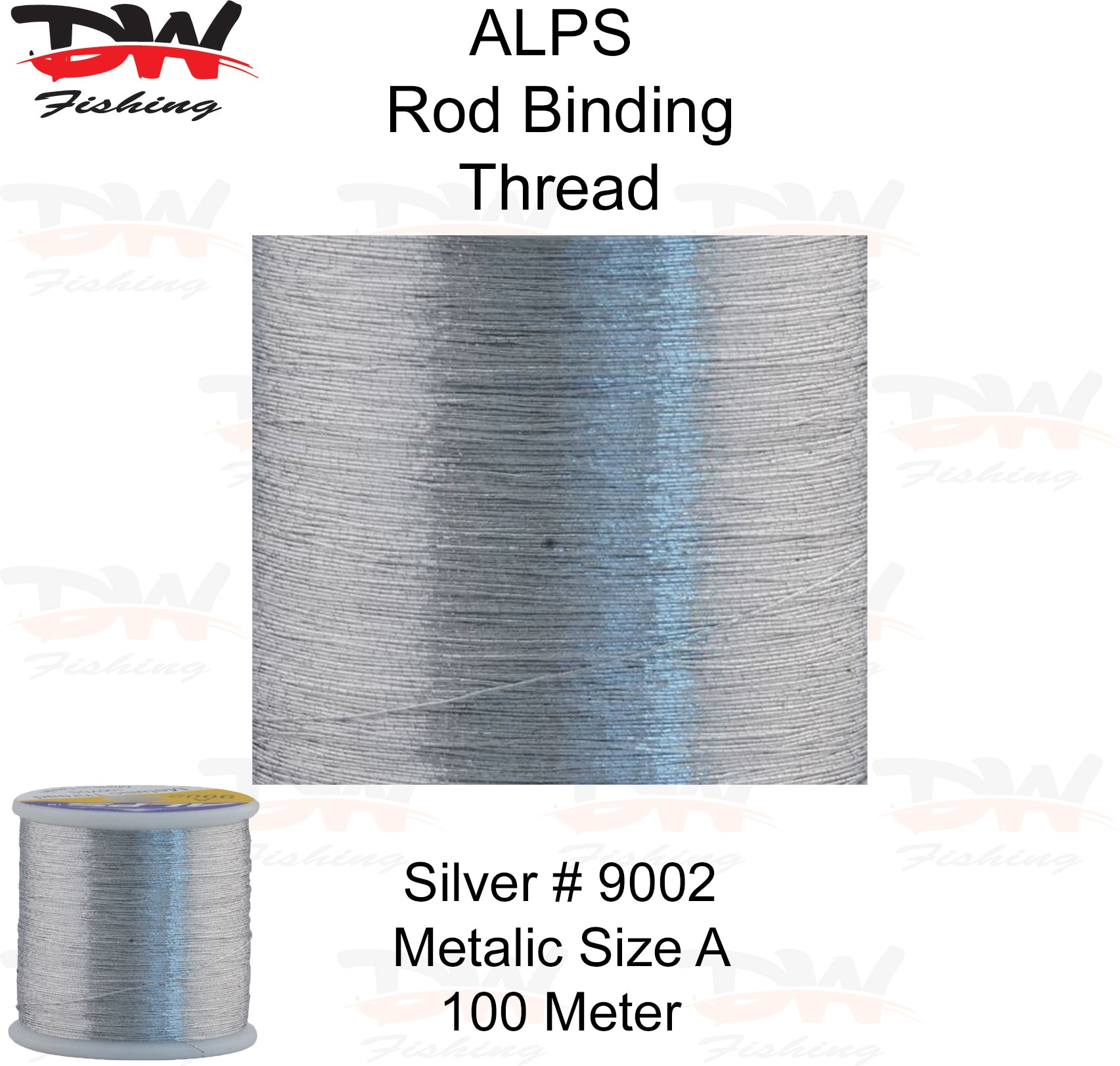 ALPS metalic rod binding thread silver