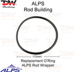 Load image into Gallery viewer, ALPS replacement O&#39;ring to suit ALPS fishing rod wrapper with mearure guage
