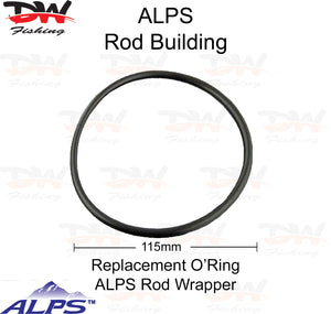 ALPS replacement O'ring to suit ALPS fishing rod wrapper with mearure guage