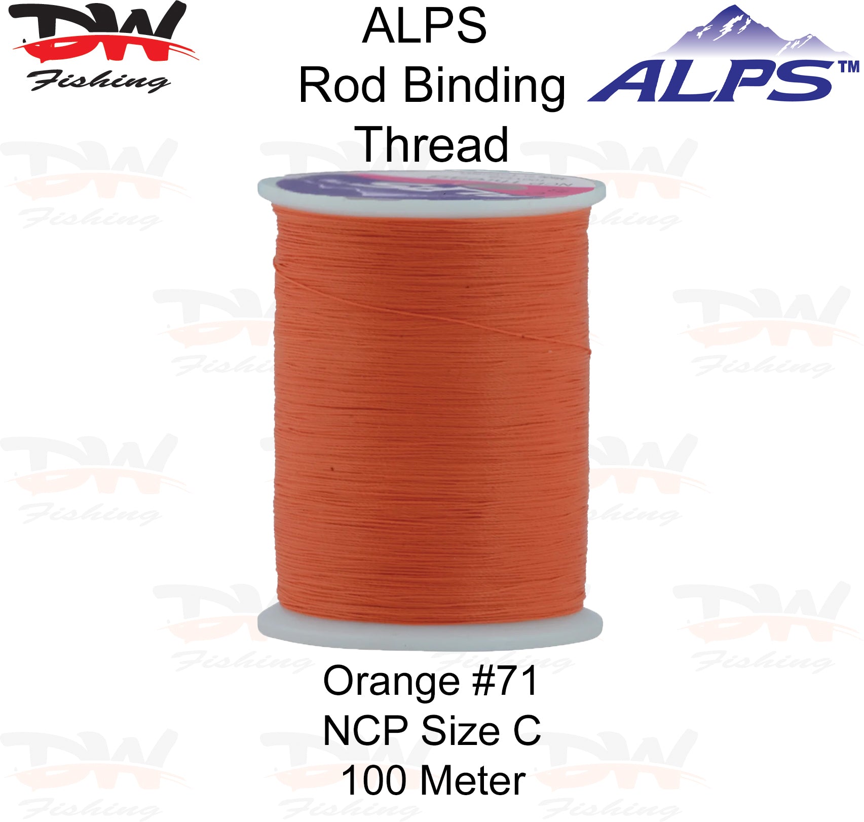 ALPS Rod Binding Thread | NCP Nylon Thread Size C 100mtrs
