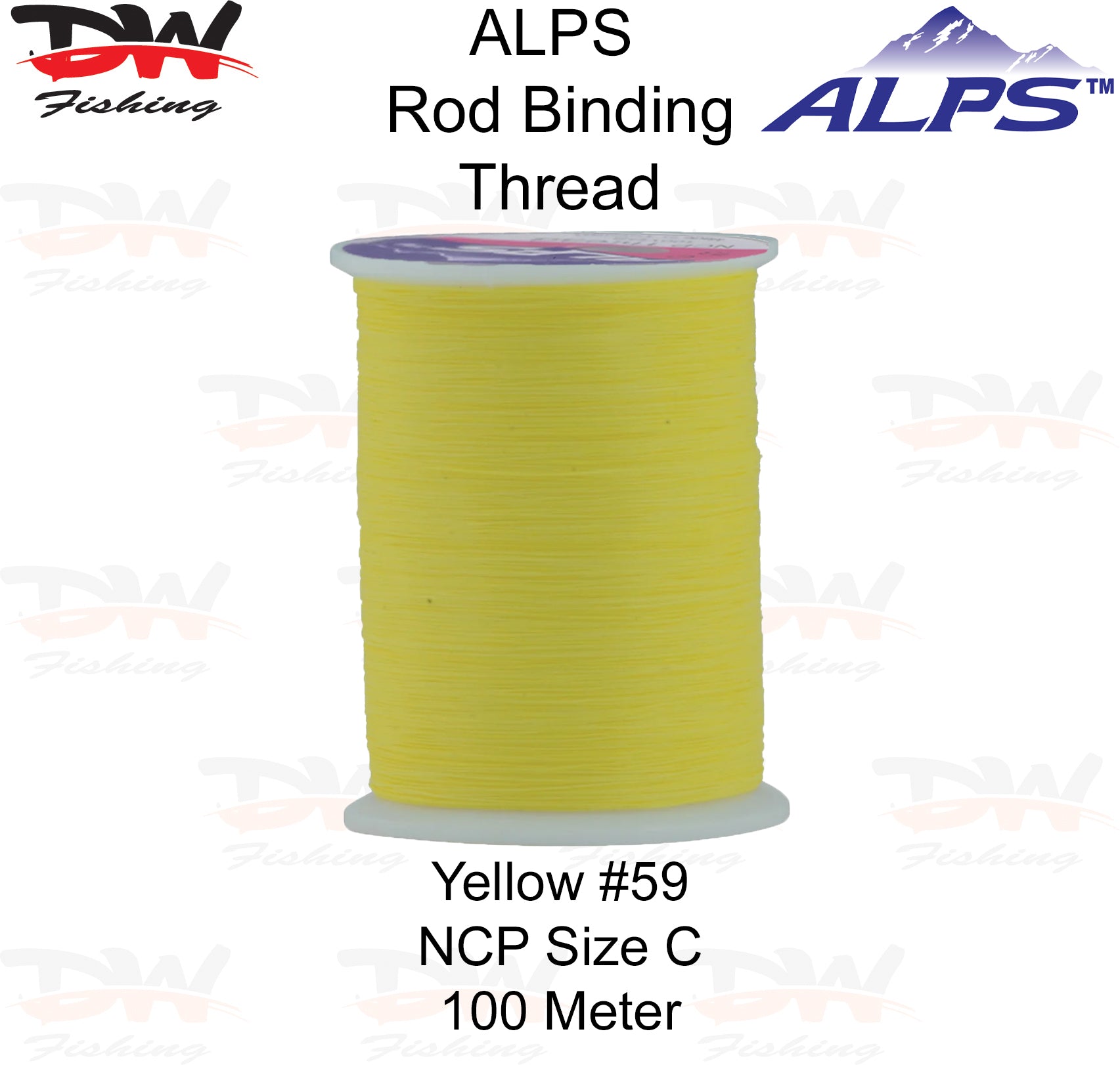 ALPS Rod Binding Thread | NCP Nylon Thread Size C 100mtrs