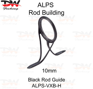 ALPS VX  premium 316 stainless steel black frame guide with Hard aluminium Oxide insert ring size 10mm VXB-H