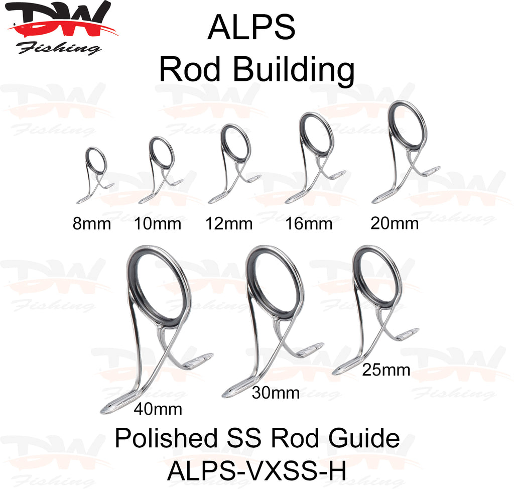 ALPS VX premium 316 polished stainless steel frame guide with Hard aluminium Oxide insert ring group photo