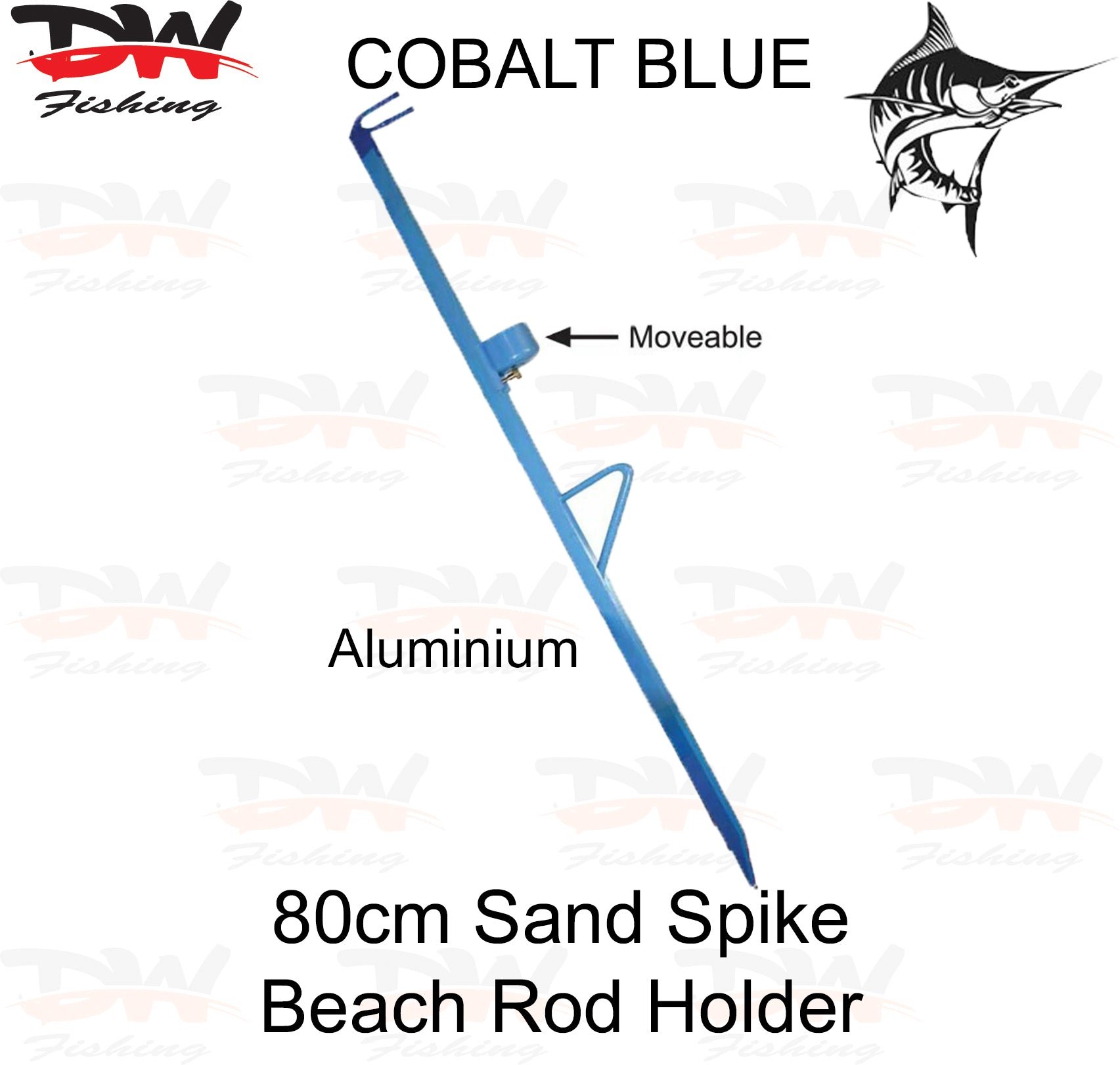 Aluminium Sand Spike Rod holder, Fishing Tackle