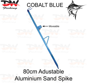 Cobalt Blue 80cm Adjustable Sand Spike rod holder