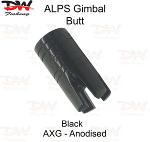 Aluminium Gimbal Butt-ALPS black