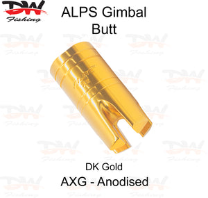 Aluminium Gimbal Butt-ALPS DK Gold