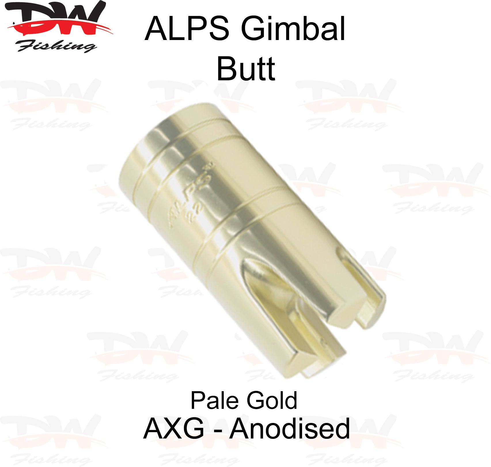 Aluminium Gimbal Butt-ALPS Pale Gold
