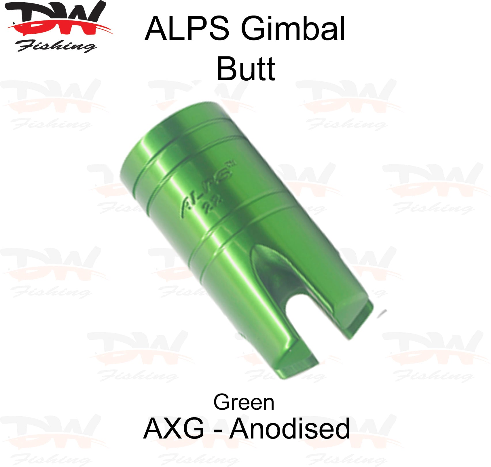 Aluminium Gimbal Butt-ALPS Green