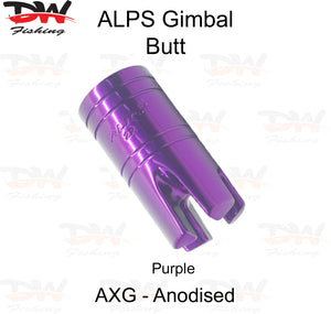 Aluminium Gimbal Butt-ALPS Purple