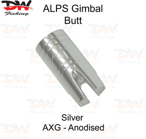 Aluminium Gimbal Butt-ALPS Silver