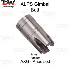 Aluminium Gimbal Butt-ALPS Grey TT