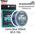 Load image into Gallery viewer, Angryfish speckle monofilanent camoufage blue 300mtr line number #2.0 13lb
