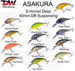 Load image into Gallery viewer, Asakura S-Hornet 4DR-Suspending lure group of colours available
