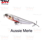 Load image into Gallery viewer, Walk the dog surface lure Aussie dog topwater 70mm single lure Aussie Merle is the colour name
