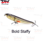 Load image into Gallery viewer, Walk the dog surface lure Aussie dog topwater 70mm single lure Bold Staffy is the colour name
