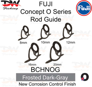 Fuji BCHNOG rod guide heavy class stainless steel frosted black frame guide group