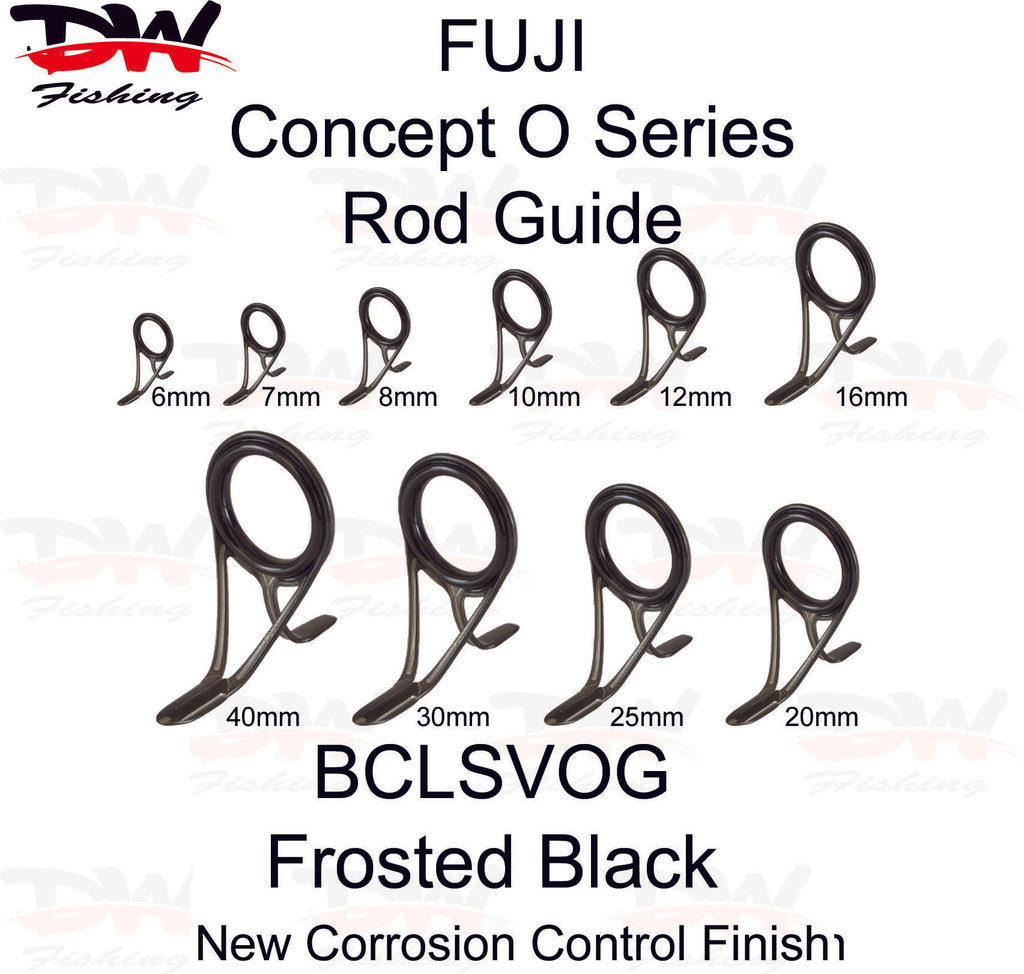 Fuji BCLSVOG rod guide frosted black frame guide group