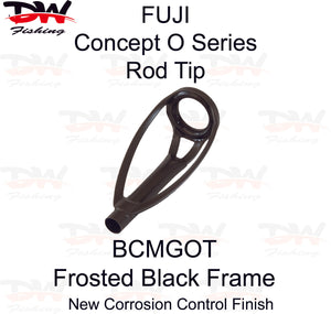 Fuji BCMGOT rod tip concept o series frosted black frame tip single