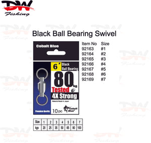 Black ball bearing swivels 10 peice pack 4 x strong tested and rated swivels