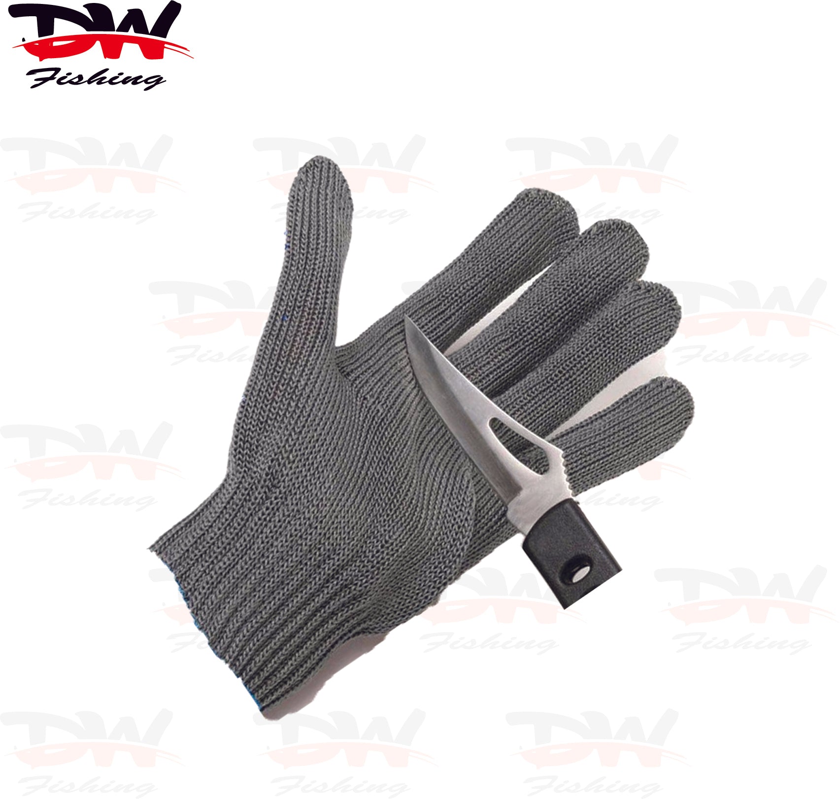 Right / Left Fishing Gloves with Hooks Non- Puncture Resistant - Left