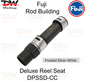 Fuji DPSSD reel seat Fuji Deluxe reel seat single frosted silver white