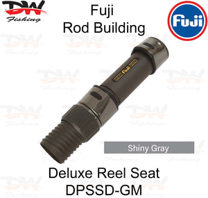 Fuji DPSSD reel seat Fuji Deluxe reel seat single shiny gray hood