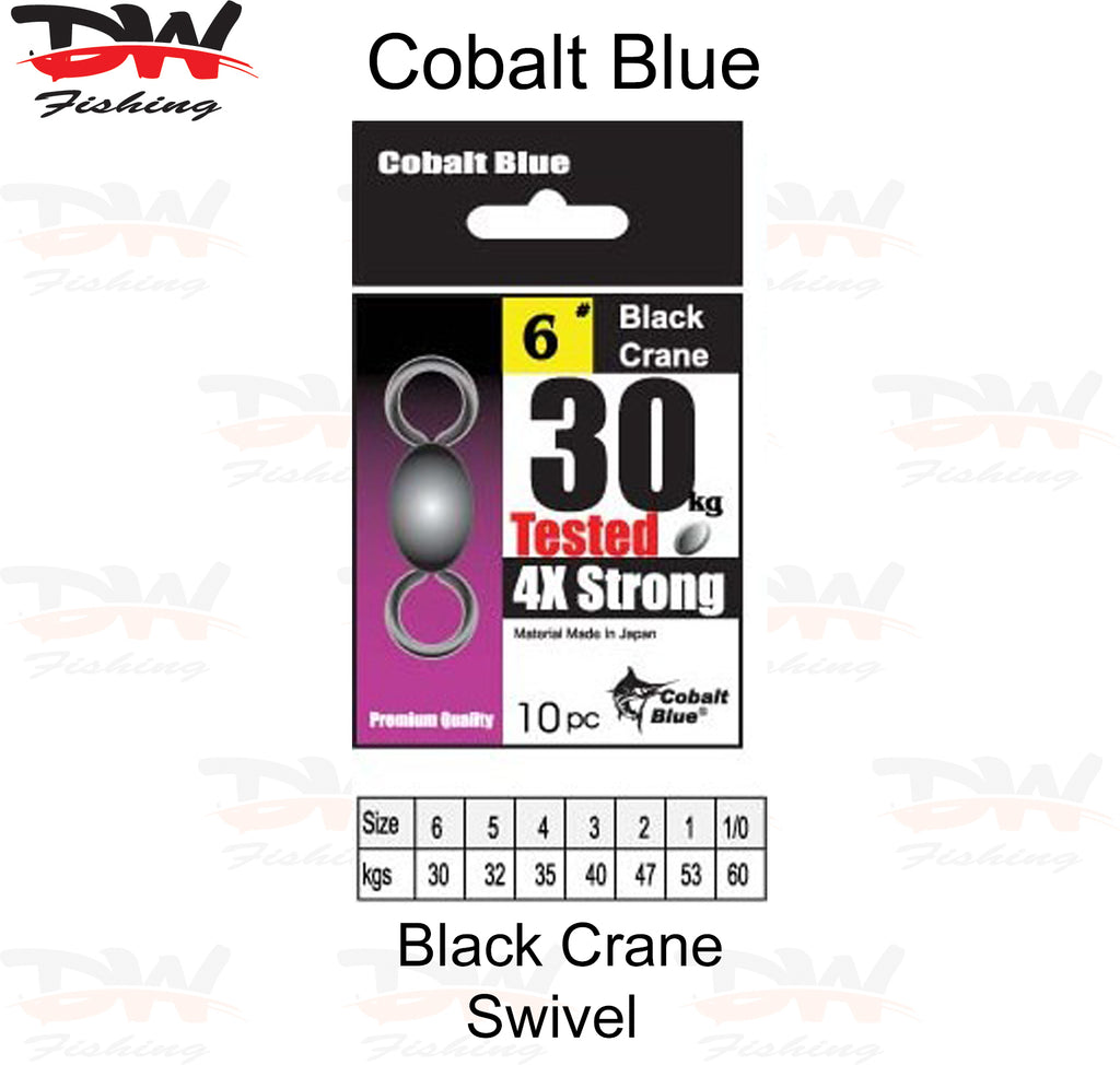 black Crane swivel 3 x strong 10 piece pack