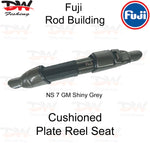 Load image into Gallery viewer, Fuji plate reel seat, delux cushioned reel seat shiny dark Grey
