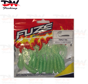 Fuze Baits 60mm Triple Tail Soft Plastics