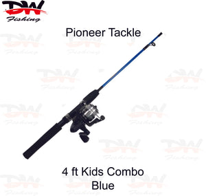 Kids Fishing Rod & Reel Combo, Pioneer Tackle 4Ft Kids Combo
