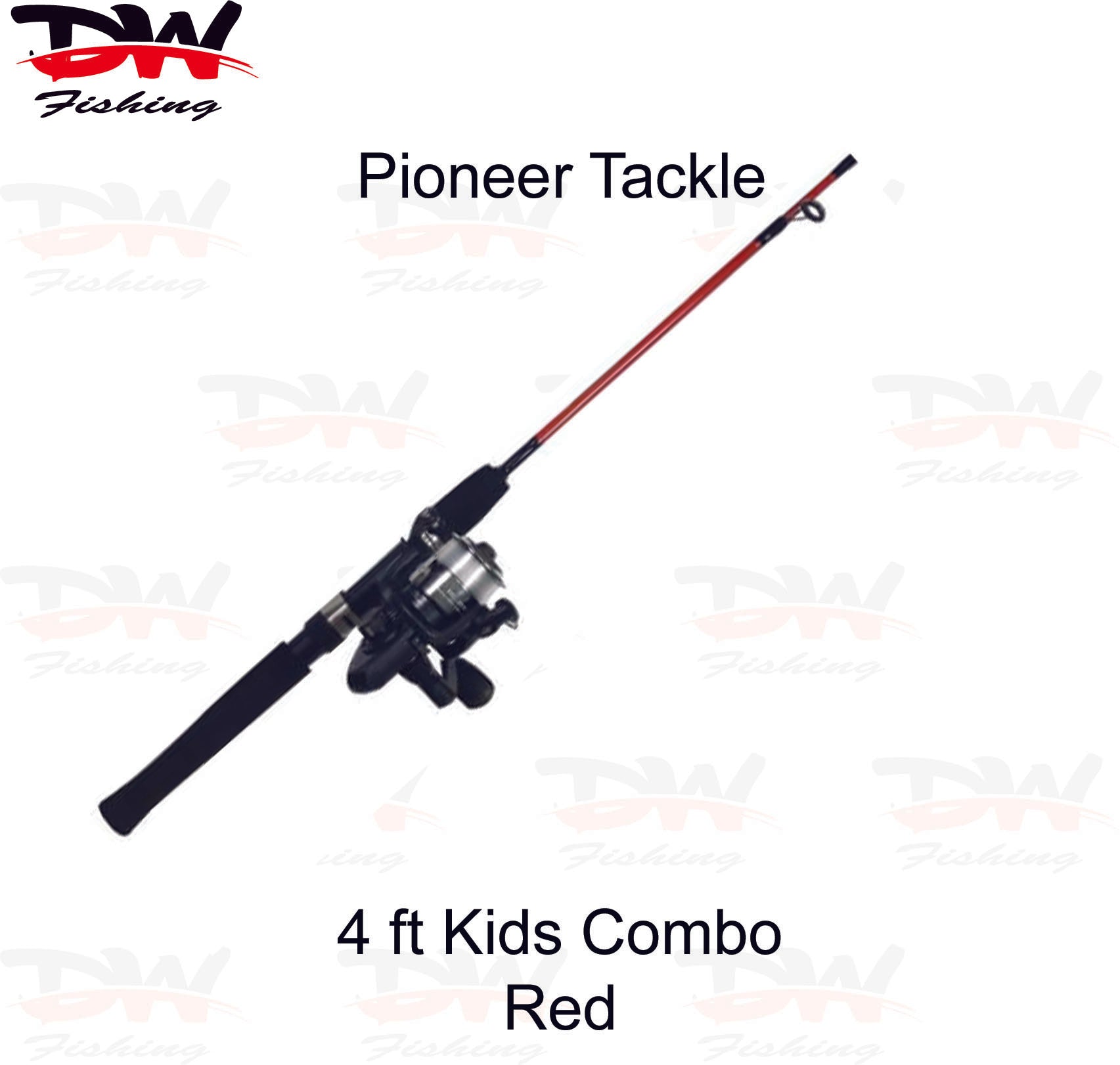 Kids Fishing Rod & Reel Combo, Pioneer Tackle 4Ft Kids Combo