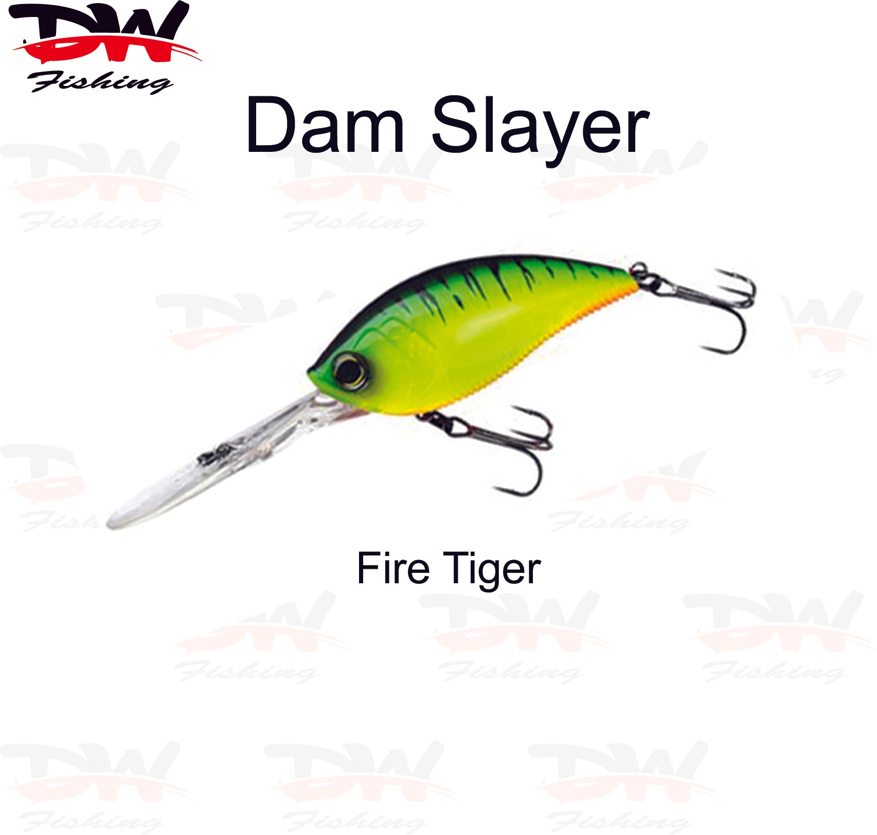 DW Lures Dam Slayer 70mm +3mtr Diving Action Lure Crankbait.