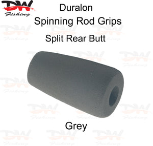 Duralon shaped rod grip in grey EVA for spinning or casting rods pre shaped duralon Split Butt Grey colour