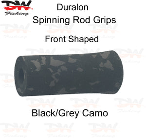 Duralon shaped rod grip in Camo EVA for spinning or casting rods pre shaped duralon Front Grip Camo Black/Grey colour