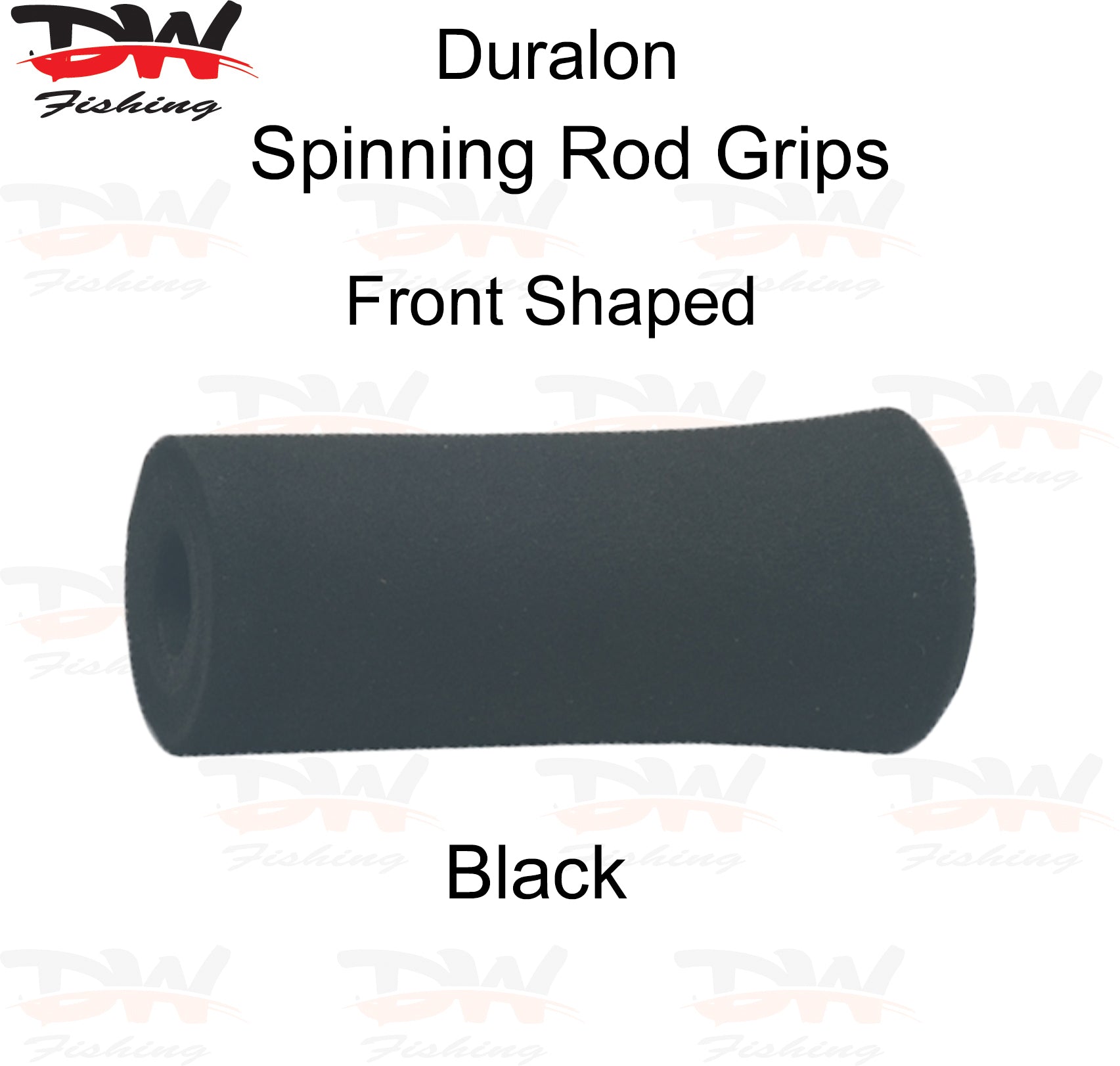 Duralon shaped rod grip in Black EVA for spinning or casting rods pre shaped duralon Front Grip 